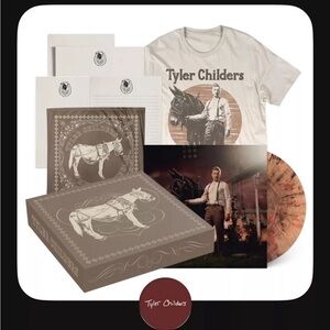 🎄Tyler Childers Rustin' In The Rain - Rust Edition Vinyl T-Shirt Box (Large) NEW